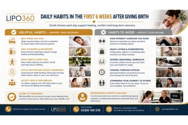 What to Do (and Avoid) in the First 6 Weeks After Giving Birth To Avoid Diastasis Recti 3 First 6 Weeks After Giving Birth To Avoid Diastasis Recti Kent : Daily Habits in the First 6 Weeks After Giving Birth
