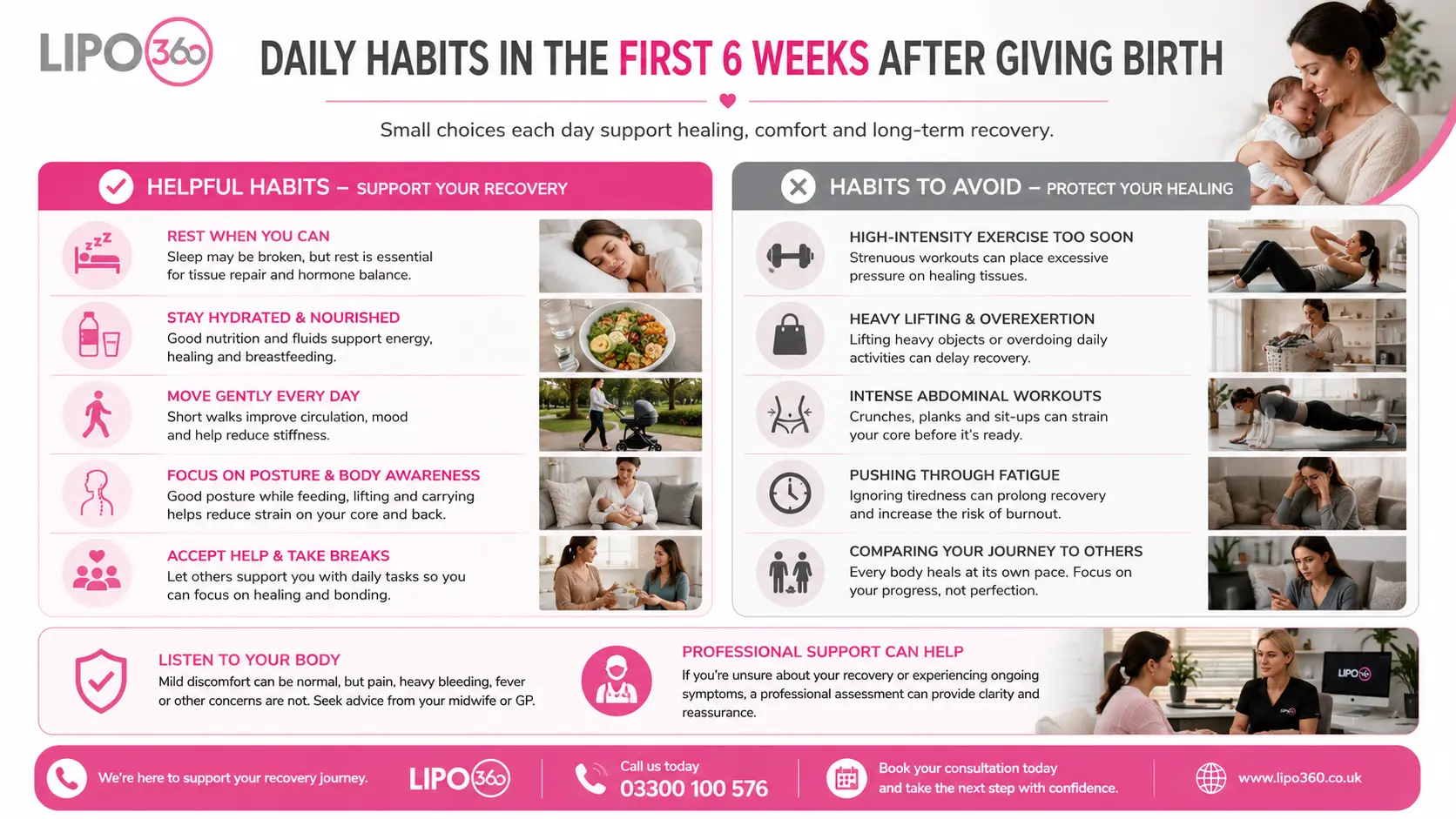 What to Do (and Avoid) in the First 6 Weeks After Giving Birth To Avoid Diastasis Recti 3 First 6 Weeks After Giving Birth To Avoid Diastasis Recti Kent : Daily Habits in the First 6 Weeks After Giving Birth